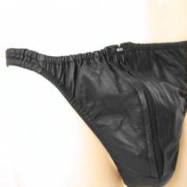 TANGA DE CUERO PARA HOMBRE + CREMALLERA