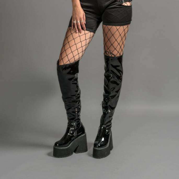 ANIA-BOTTINES VINYLE ZIP T.36