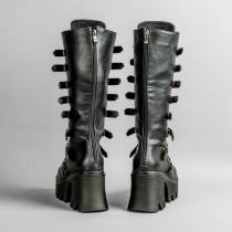 DRAKO-BOTTINES SIMILI BOUCLES MÉTAL