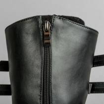 DRAKO-BOTTINES SIMILI BOUCLES MÉTAL