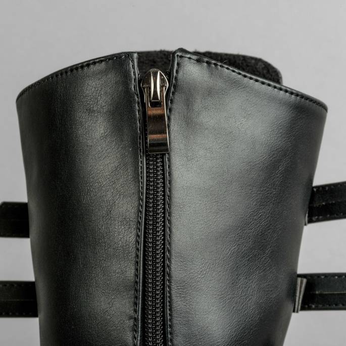 DRAKO-BOTTINES SIMILI BOUCLES MÉTAL