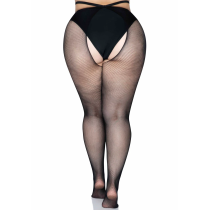 COLLANTS RÉSILLE LANIÈRES CROISÉES +SIZE