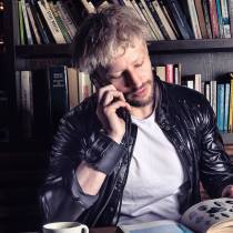 Bracelet large noir boucle S/M