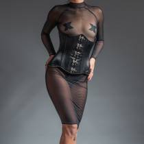 SERRE-TAILLE ATTACHES CROCHET