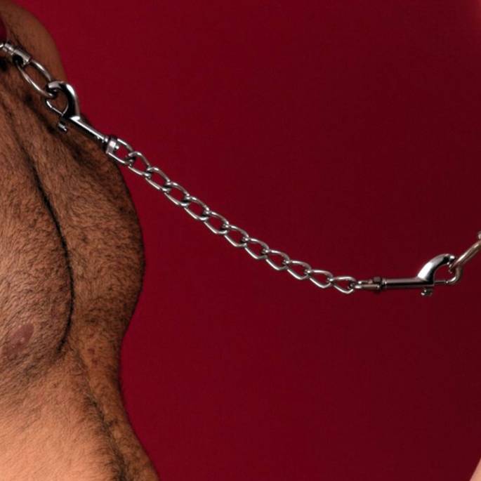 CHAINE CHROME 15 CM + 2 MOUSQUETON SAX