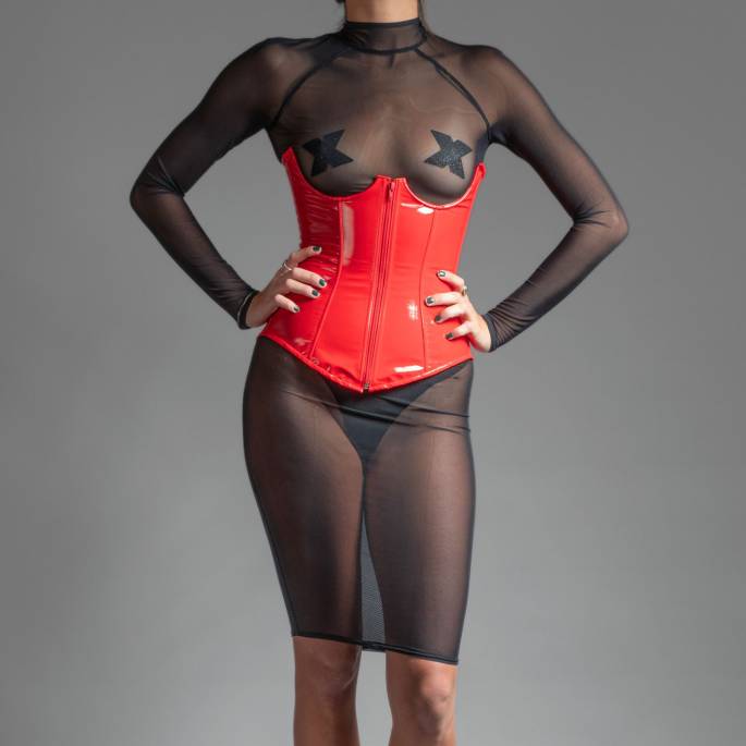 HAARREIF AUS ROTEM VINYL