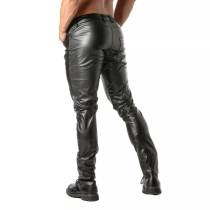 PANTALON SIMILI CUIR TAILLE BASSE