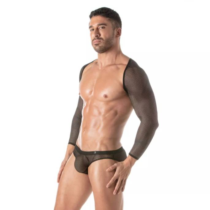 BOLERO RÉSILLE NOIR