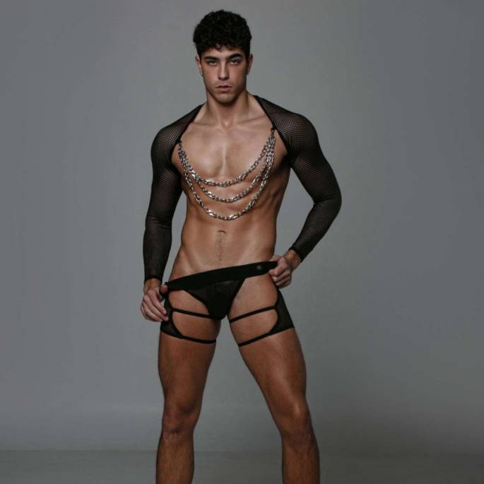 BOLERO RÉSILLE NOIR