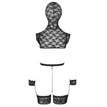 HARNAIS CAGOULE DENTELLE + CHAINE