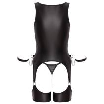 ENSEMBLE LINGERIE WETLOOK BONDAGE