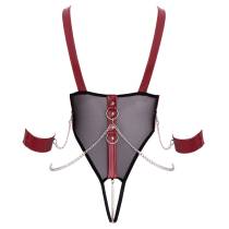 BODY VOILE OUVERT+CHAINES BONDAGE