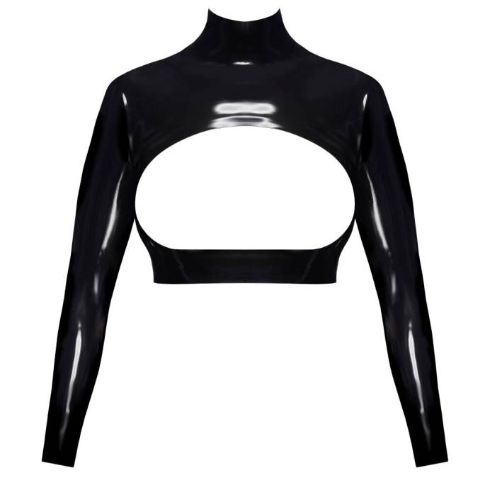 TOP LATEX OUVERT POITRINE