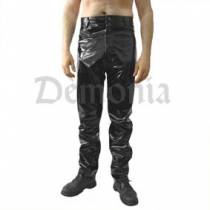 BLACK VINYL PANTS