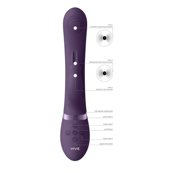 VIBRO "MAY" PULSE C-SPOT&G-SPOT+RABBIT