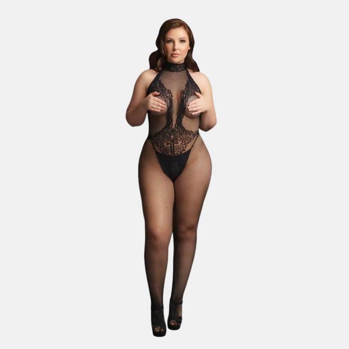 COMBI RÉSILLE ET DENTELLE