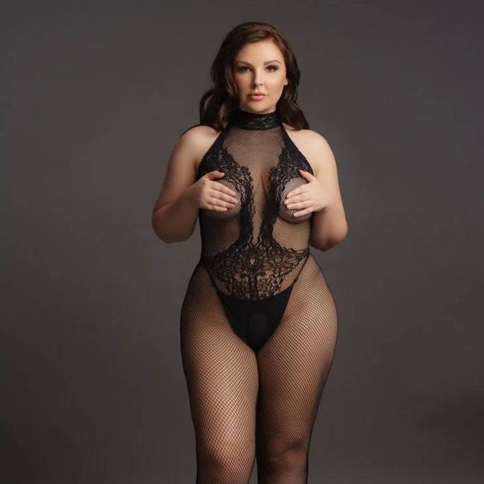 COMBI RÉSILLE ET DENTELLE