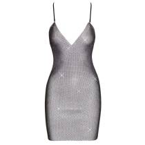 ROBE FILET STRASS T.U