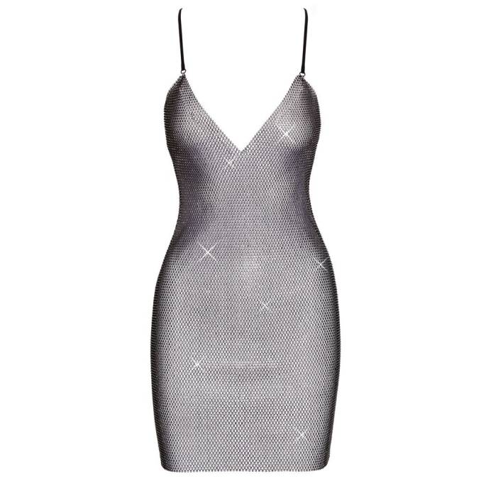 ROBE FILET STRASS T.U