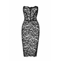 ROBE BUSTIER LONGUE DENTELLE