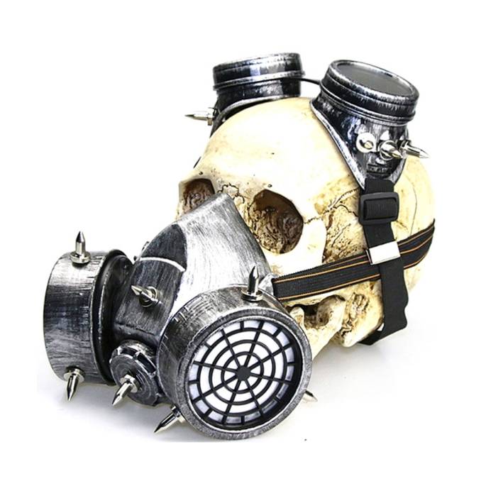 MASQUE À GAZ + LUNETTES SILVER