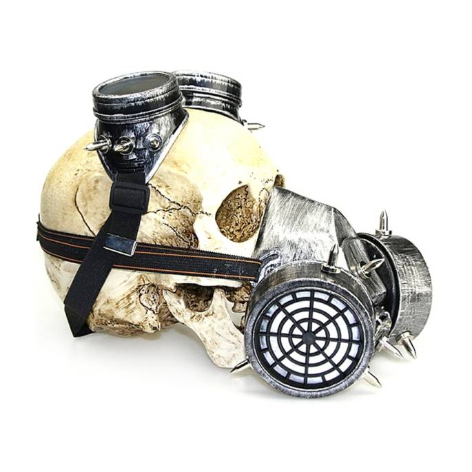 MASQUE À GAZ + LUNETTES SILVER