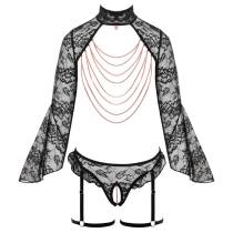 SET DENTELLE BOLÉRO CHAÎNE