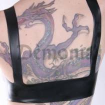 SOUTIEN GORGE LATEX SEINS NUS NOIR