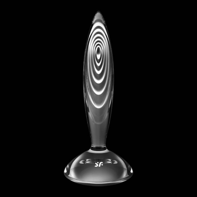 GLASS DILDO - PLUG TEXTURÉ