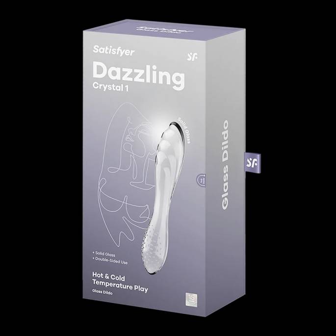 GLASS DILDO - GODE TEXTURÉ