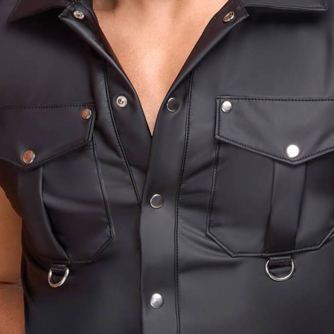 CHEMISE SANS MANCHE WETLOOK