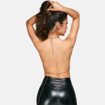 CROP TOP MÉTAL DORÉ