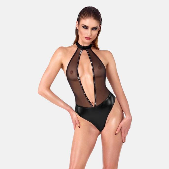 BODY VOILE STRASS DOS NU