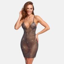 ROBE FILET STRASS T.U