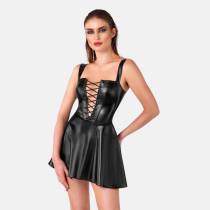 MINI ROBE ÉVASÉE LAÇAGE AVANT