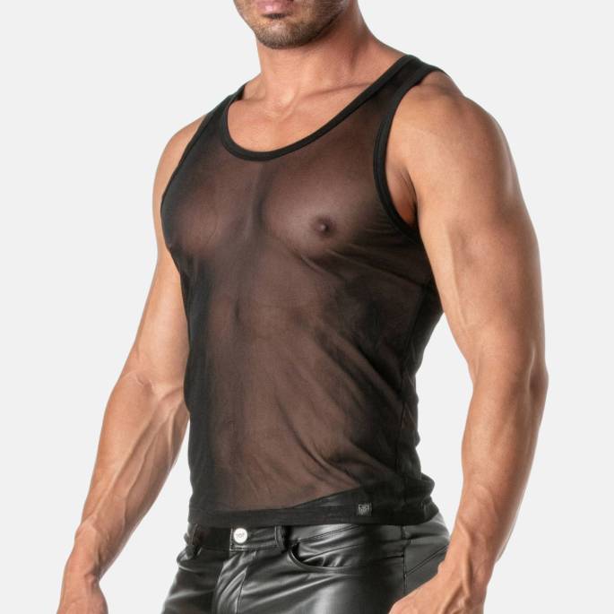 DÉBARDEUR MESH NOIR