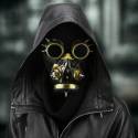 MASQUE À GAZ + LUNETTES GOLD