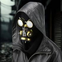 MASQUE À GAZ + LUNETTES GOLD