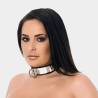 COLLIER CUIR+MÉTAL CADENASSABLE