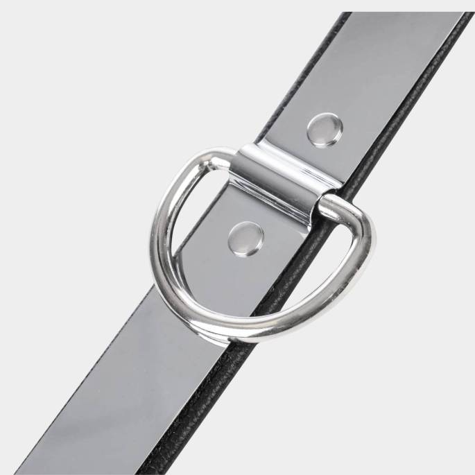 COLLIER CUIR+MÉTAL CADENASSABLE