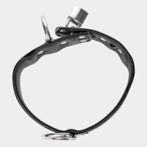 COLLIER CUIR+MÉTAL CADENASSABLE