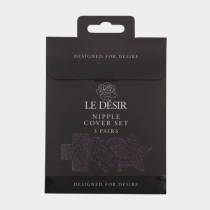 LOT 3 PAIRES NIPPLES STICKERS - NOIR