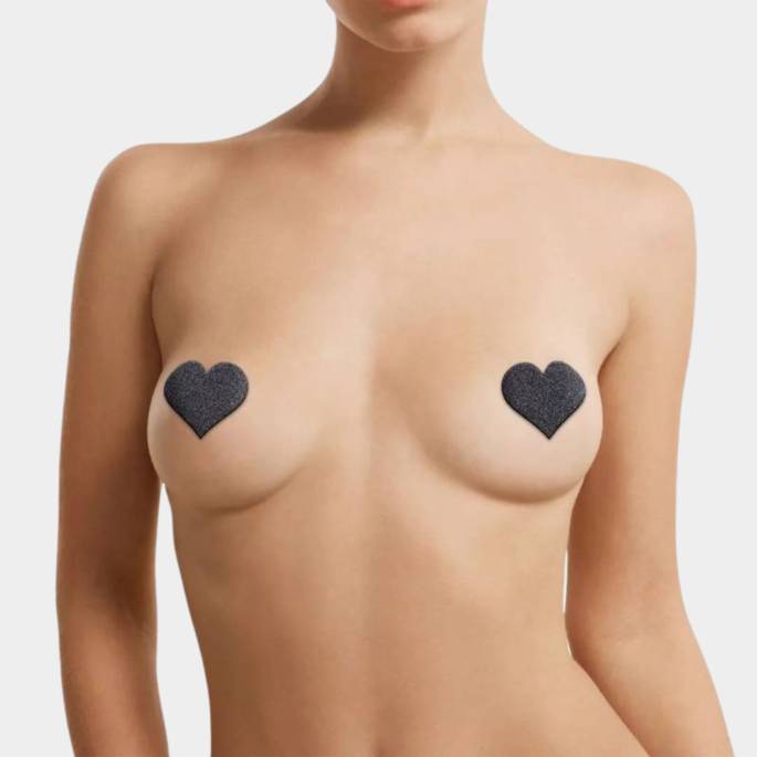 LOT 3 PAIRES NIPPLES STICKERS - NOIR