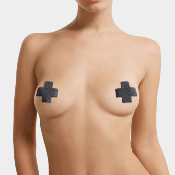 LOT 3 PAIRES NIPPLES STICKERS - NOIR