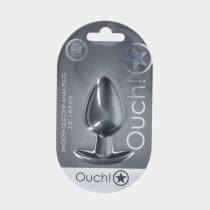 PLUG SILICONE LARGE - GUNMETAL