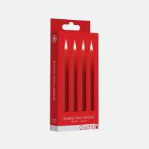 MINIS BOUGIES CIRE ROUGE X4