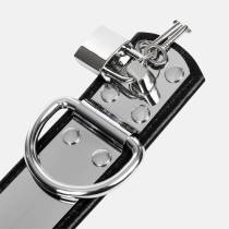 CHEVILLÈRES CUIR+MÉTAL CADENASSABLES