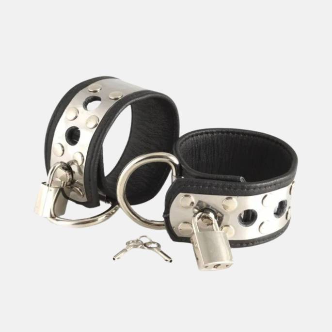 MENOTTES CUIR+MÉTAL CADEANSSABLES