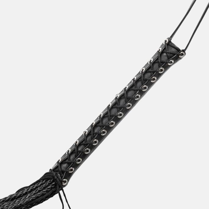 MARTINET 12 LANIÈRES TRESSÉES NOIR