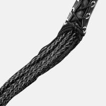 MARTINET 12 LANIÈRES TRESSÉES NOIR